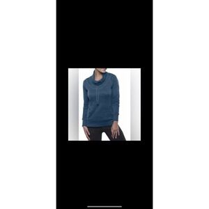 Kuhl Lea Blue Pullover Sweater Cowl Neck size medium